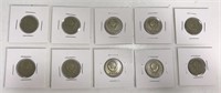 Lot Of 10 Soviet Union Cold War Coins