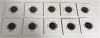 Lot Of 10 Indian Head Pennies
