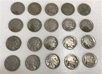 Lot Of 20 Buffalo Nickels