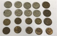 Lot Of 20 Soviet Union Cold War Coins