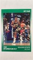 Rare 1990-91 Star Ad Rookie Tim Hardaway Basketbal
