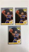 3 All Star Rookie Tim Hardaway Basketball Cards
