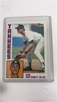 1984 Topps Rookie Don Mattingly Baseball Card