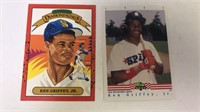 2- Ken Griffey Jr Baseball Cards
