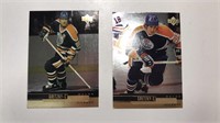 2- Wayne Gretzky Gold Reserve Hockey Card