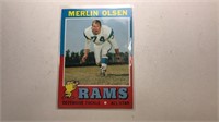 1971 Topps Merlin Olsen Football Card