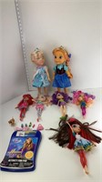 7 Dolls Lot Plastic