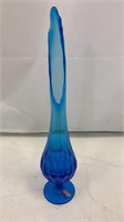 Vase Decorative Glass Blue