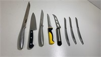 8 Kitchen Knives Lot