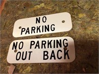 2 PARKING ADVERTISING SIGNS