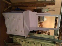 COMMODE DRESSER WITH MIRROR