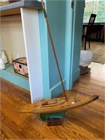 Wooden Sail Boat Model