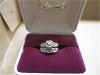 Lauray's 14K white gold ring (genuine stones)