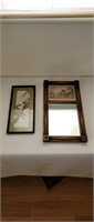 Currier and Ives mirror, oriental picture