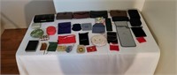 Assortment of jewelry bags, wallets