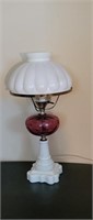 Fenton Cranberry lamp