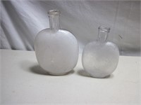 Pair of Vintage Glass Bottles