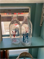 2 Milk Bottles