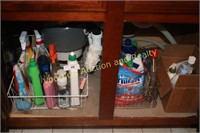 Assorted cleaning supplies