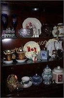 Assorted china, ginger jars, Canada plate
