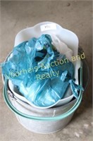 Galvonized bucket & plastic mop bucket