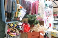 Bags or napkins, flowers, tackle box & more