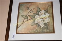2 floral prints in frame