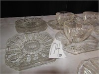 2 CANDLE WICK PLATES, PLATTER