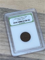 San Francisco Mint Wheat Cent Penny Coin