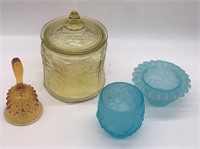 Candy dish, bell, and more