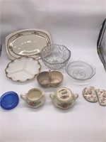 Miscellaneous antique glassware