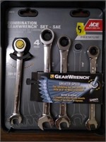 4pc Combination Gearwrench Set - SAE