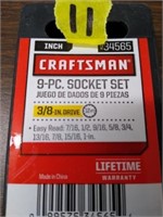 Craftsman 9pc Socket Set 3/8"
