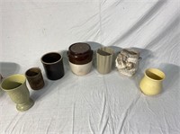 Glazed crocks and ceramics