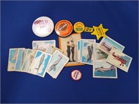 Wings Cigarrettes cards US Army collectors buttons