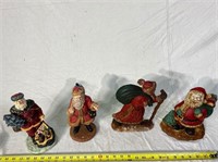 Holiday cast iron and figurines