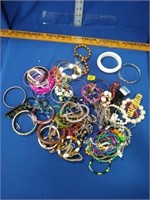 Costume jewelry bangle bracelets LG lot
