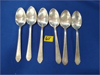 5.3 oz Treasure Sterling silver teaspoons