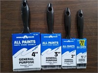 4pc General Purpose Paint Brushes