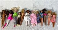 Lot of Barbie dolls
