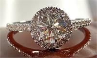 2.00 Ct Diamond Round Halo Engagement Ring