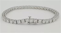 14 Kt Diamond Tennis Bracelet 5.5 Cts