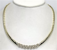 18 Kt Diamond Choker Necklace 2.65 Cts