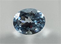 Certified 5.65 Cts Natural Blue Topaz