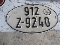 foreign plate