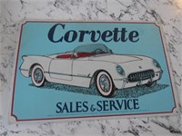 newer corvette sign