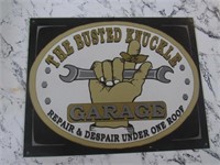 newer garage sign