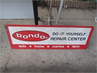 metal bondo rack sign