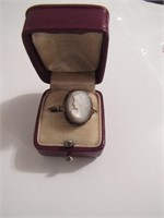 cameo sterling ring