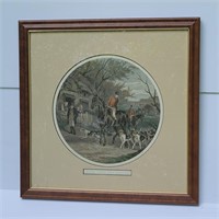 Color engraving “Here Come The Hounds"